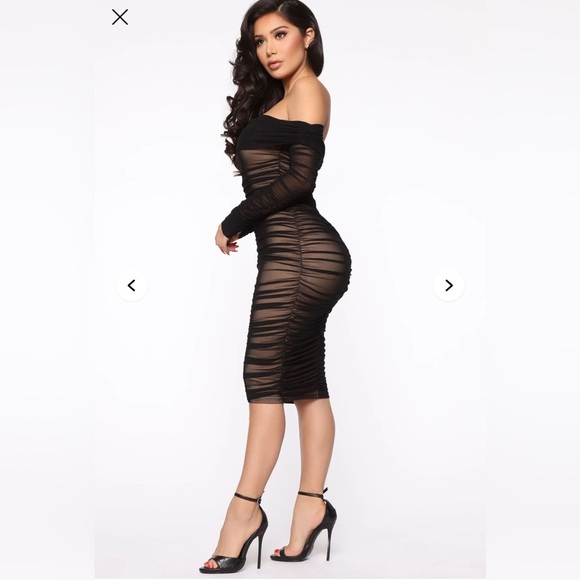 Fashion Nova Off-Shoulder Dress Size S - Picture 2 of 7